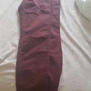 Burgundy Jeggings